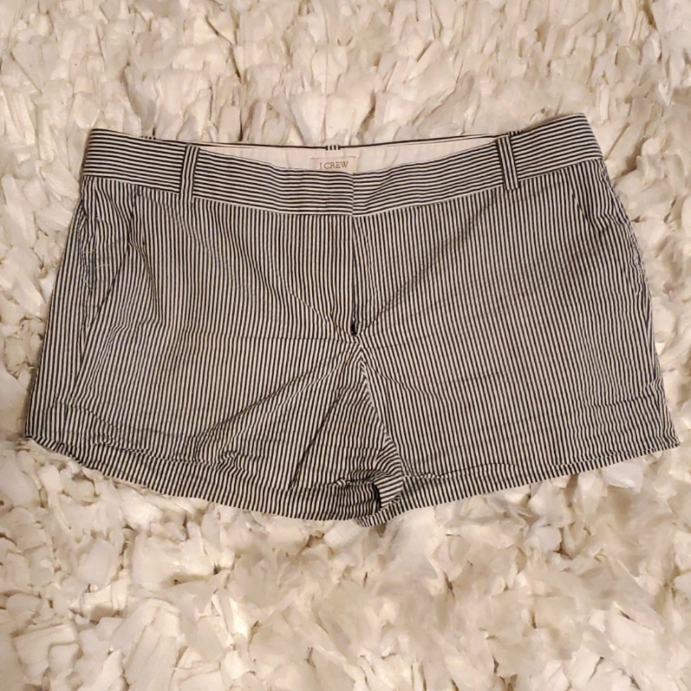JCrew Blue Striped Shorts!! Adorable!!